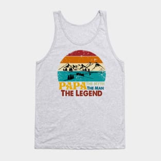 Papa the Myth Tank Top